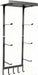Yoga Mat Holder Wall Mount, Home Gym Storage Rack with Top Floating Shelf, 4-Tiers Holding Yoga Mat/ Blocks/ Rollers and Decorations, 5 Hooks for Resistance Bands, Skipping-Rope, Small Gym Equipment