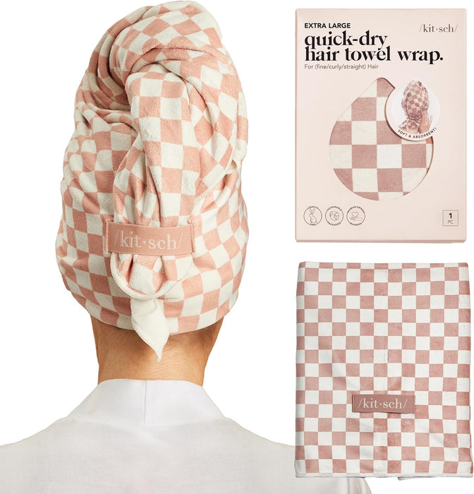 XL Microfiber Hair Towel Wrap for Women