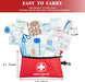 Mini First Aid Kit - 140 Piece Small First Aid Medical Kit