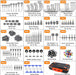 264/397pcs Fishing Accessories Kit, Organized Fishing Tackle Box with Tackle Included, Fishing Hooks, Fishing Weights Sinkers, Swivels, Beads, Fishing Gear Set Equipment for Bass Trout