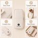 Small Standing Makeup Brush Bag & Holder, Beige Travel Cosmetic Case