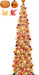 5 FT Fall Tree Fall Decor, Tinsel Maples Tree with 50 Warm White Lights