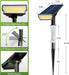 Solar Spot Lights Outdoor Waterproof, Warm White 2 Pack