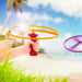Skyrocopter Flying Disc Toy Set, 2 Launchers, 4 Discs, Summer