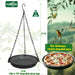 Hanging Platform Bird Feeder, 9 in, Black