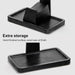 Solid Wood Headphone Stand with Controller Holder for Desk