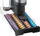 Coffee Pod Drawer Organizer for Nespresso Vertuo Pods-Black
