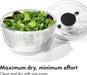 OXO Good Grips 6.22 Qt Salad Spinner, Vegetable Washer with Bowl & Strainer