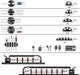 192 PCS Cable Management Kit 4 Wire Organizer Sleeve