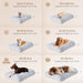 Fluffy Dog Crate Bed, Plush Extra Large Dog Pillow, Grey
