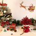 50-Pack Christmas Tree Decorations 6.5" Red Berry Stems Ornaments