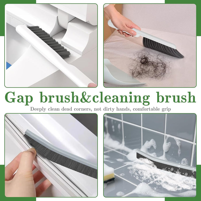 Crevice Cleaning Brush, Multifunctional Grout Brush and Straw Brush, 15 Pcs