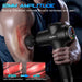 Massage Gun Deep Tissue, Percussion Massage Gun with 10 Replacement Heads, Super Quiet Portable Electric Massager for Athletes, Relax, Fathers Day Dad Gifts, Black