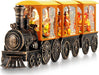 Fall Snow Globe Lantern Fall Decorations for Home, Lighted Fall Decor with Pumpkin Turkey Gnome Train, 6H Timer Thanksgi