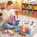 17QT Clear Craft Organizers and Storage Box with Removable Tray
