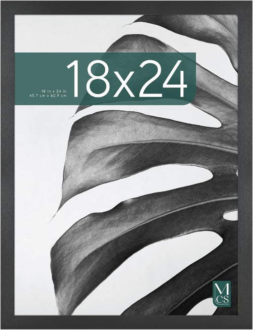 Studio Gallery Poster Frame, 18x24, Black Woodgrain, 1-Pack