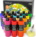 18 Colors Acrylic Paint Bottle Set (250ml/8.45oz), Rich Pigmented Bulk Painting Supplies for Artists, Beginners and Kids
