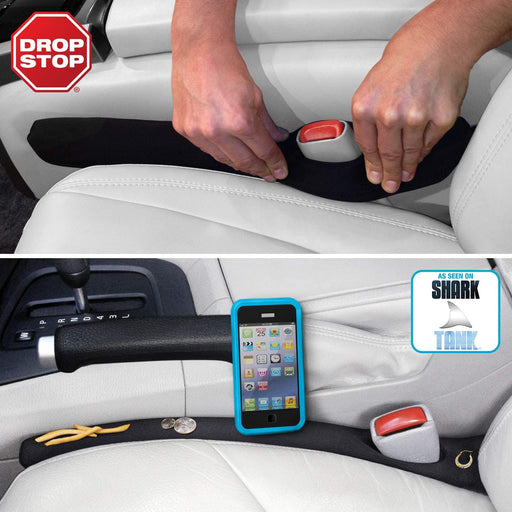 – 2 Original Car Seat Gap Fillers (Shark Tank) + Dash Pad + Light