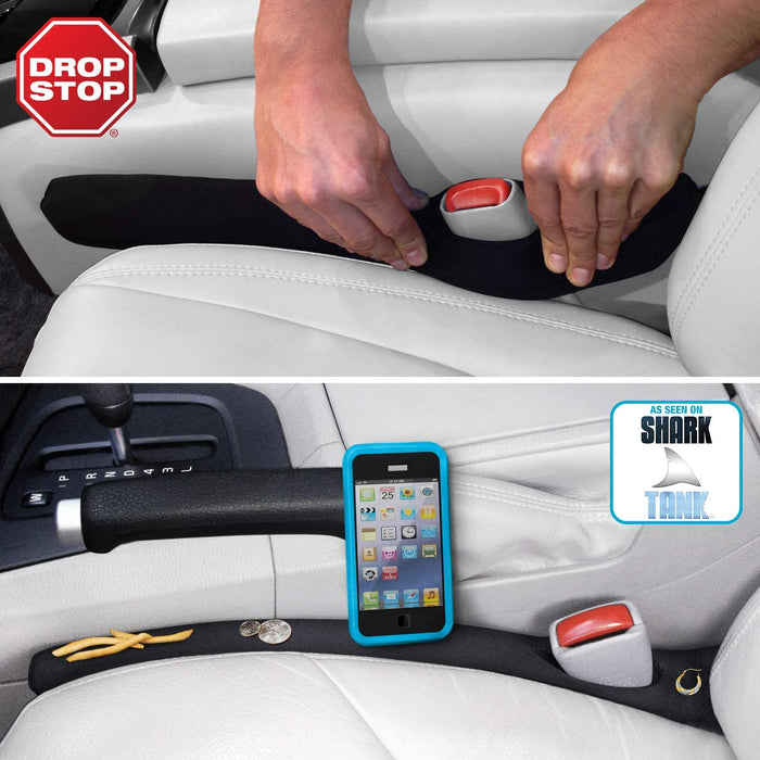 – 2 Original Car Seat Gap Fillers (Shark Tank) + Dash Pad + Light