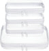 Clear Zipper Pouches, Hard Shell Zipper Case (M+3S)