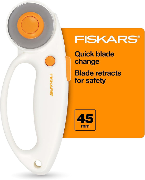 Fiskars 45mm Loop Rotary Cutter for Fabric, Arts, Crafts, Sewing