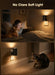 2 Pack Black Night Lights with Rotating Plug, Soft White