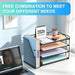 4-Tier Paper Organizer With Magazine Holder