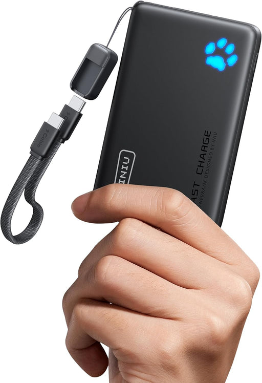 10000mAh 45W Fast Charging Portable Charger, Smaller Travel Power Bank