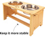Elevated Dog Bowls,Raised Dog Bowl Stand with 2 Stainless Steel Bowls,Elevated Raised Dog Bowls for Large Medium Small S