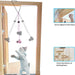 Cat Toys Interactive for Indoor Cats,2PCS Retractable Cat Wand,9PCS Teaser Toys&1PCS Hanging Door Lure Kitten Toy,Intera