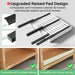 Pull out Cabinet Organizer, 2-pack, Expandable(12"-20") Heavy Duty Slide out Drawers Fixed with Adhesive Nano Film for P