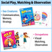 Upgraded Kids Card Games Pack, 6 Decks, Go Fish, Old Maid, Crazy Eights, Memory Match, Slap Jack, War, Playing Cards, Ea