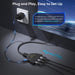 HDMI Switch 3 in 1 Out, 4K HDMI Switcher with Pigtail HDMI Cable