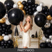 Black Balloons 140pcs Different Sizes of 18 12 10 5 Inch