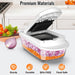 8-Blade Cook Tool & Gadget Sets, Egg Slicer Chopper Grater Set, White