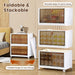 Four-Pack Rolling Collapsible Storage Bins