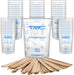 20 oz. (600ml) Graduated Plastic Mixing Cups - Box of 50