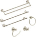Moen Preston Brushed Nickel 24-Inch Single Wall Mounted Bathroom Towel Bar, DN8424BN