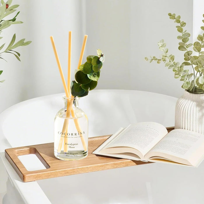 Reed Diffuser Set of 3 with Dried Eucalyptus for Home & Office