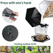 Bird Feeders for Outdoors Hanging Bird Feeder Wild Birds Seed, Black