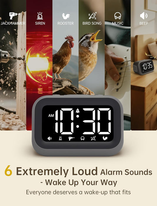 Super Loud Alarm Clock: 115dB Wake-Up Power