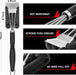Grill Brush, 18'' Extra-Strong Handle, BBQ Cleaner with Scraper