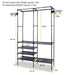 Freestanding Metal Garment and Shoe Rack