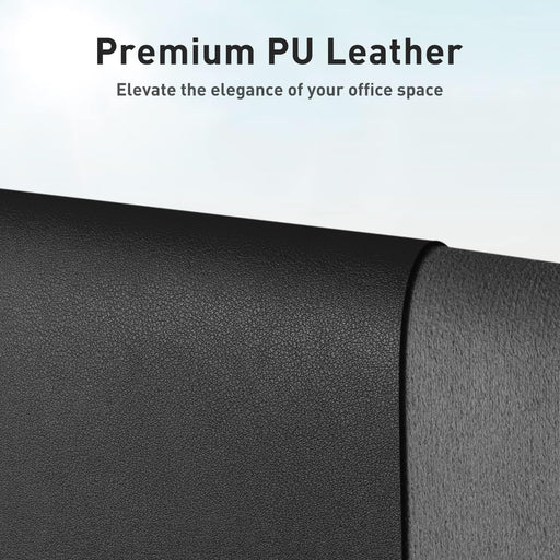 Non-Slip Waterproof PU Leather Desk Pad Protector for Mouse, Writing Desk, Office, Home, Laptop Blotter, 23.6" x 13.7", 