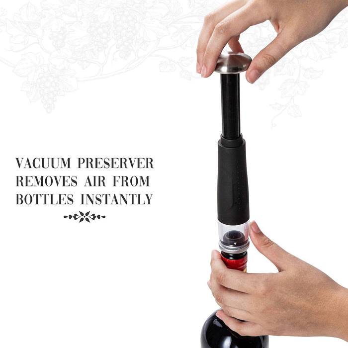 Wine Gift Set, 7-Piece Electric Opener, Aerator & Preserver Kit