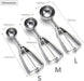 Ice Cream Scoop, 3Pcs Cookie Scoop Set, Stainless Steel Ice Cream Scooper with Trigger Release, Large/Medium/Small Cooki