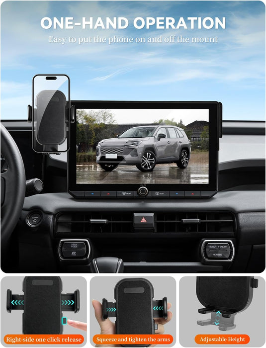 for 2026 Toyota RAV4 Phone Mount Holder 12.9-inch Screen