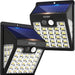 Solar Lights Outdoor, 72 LED Motion Sensor Wall Light, IP65 Waterproof and 3 Lighting Modes, Solar Powered Security Wireless Light Outside for Patio, Garden, Fence, Porch, Front Door(2 Packs)