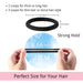 120PCS Black Hair Ties for Thick Hair – Seamless No Damage Elastic Ponytail Holders, Black Hair Band,Bulk Nylon Hair Ela