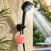 Adjustable Handheld Shower Holder Matte Black